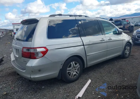 2005 Honda Odyssey Ex from USA, damaged, VIN 5FNRL38455B011947